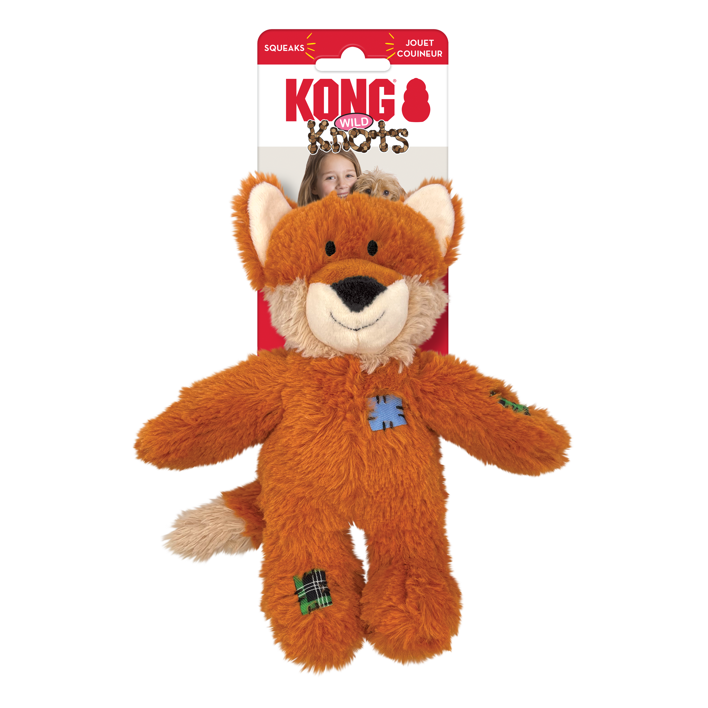 KONG Wild Knots Bears Dog Tug Toy, Small, Assorted