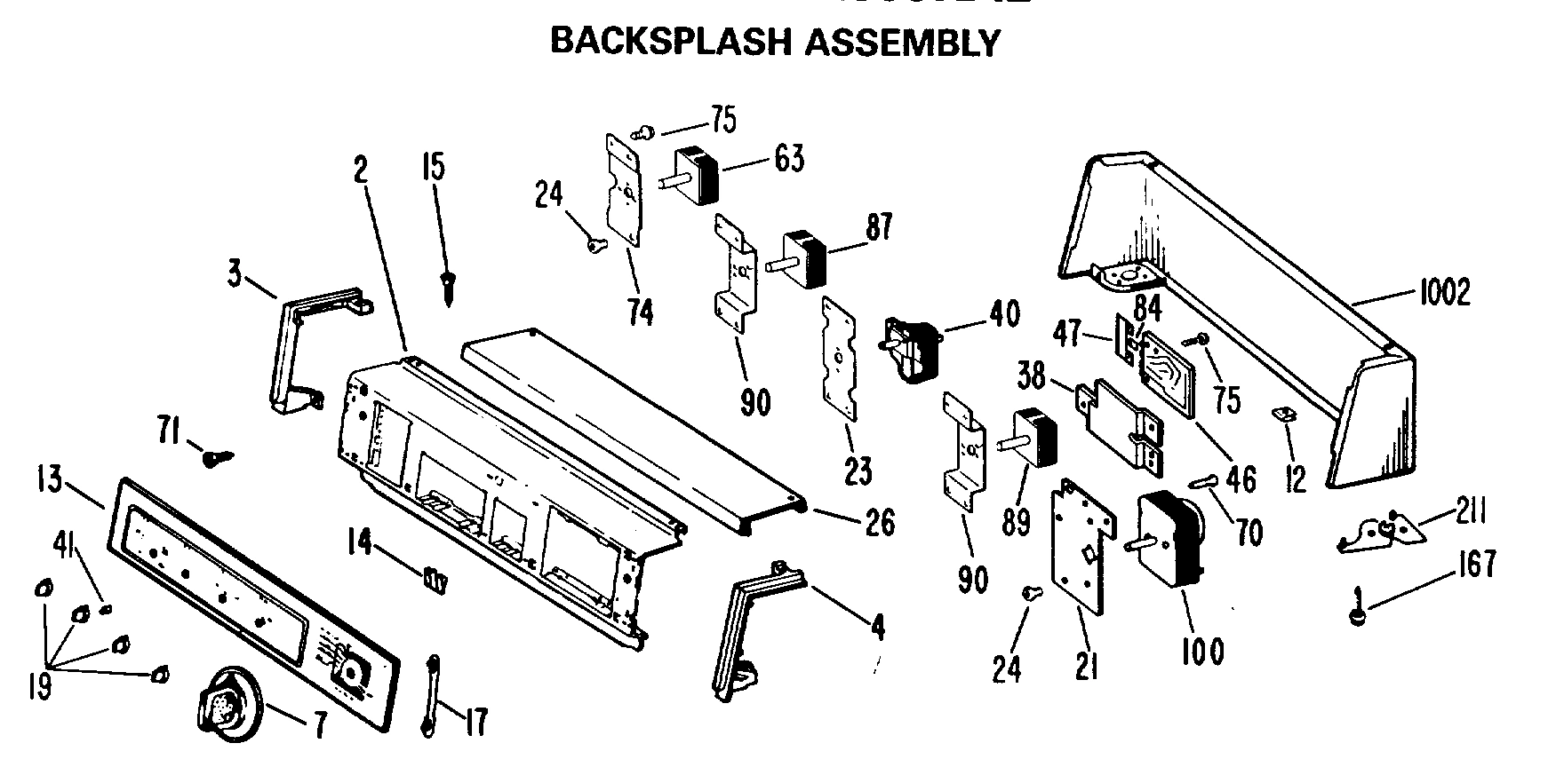 BACKSPLASH ASSEMBLY