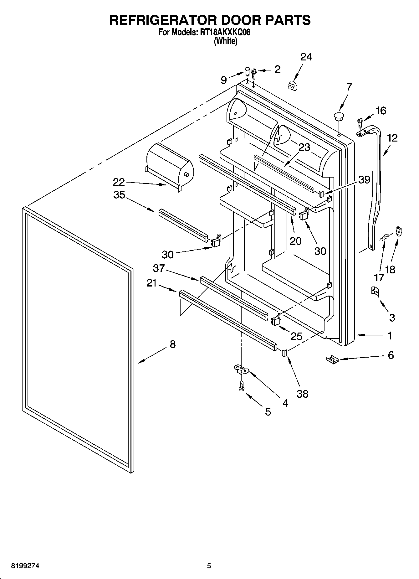 04 - REFRIGERATOR DOOR PARTS