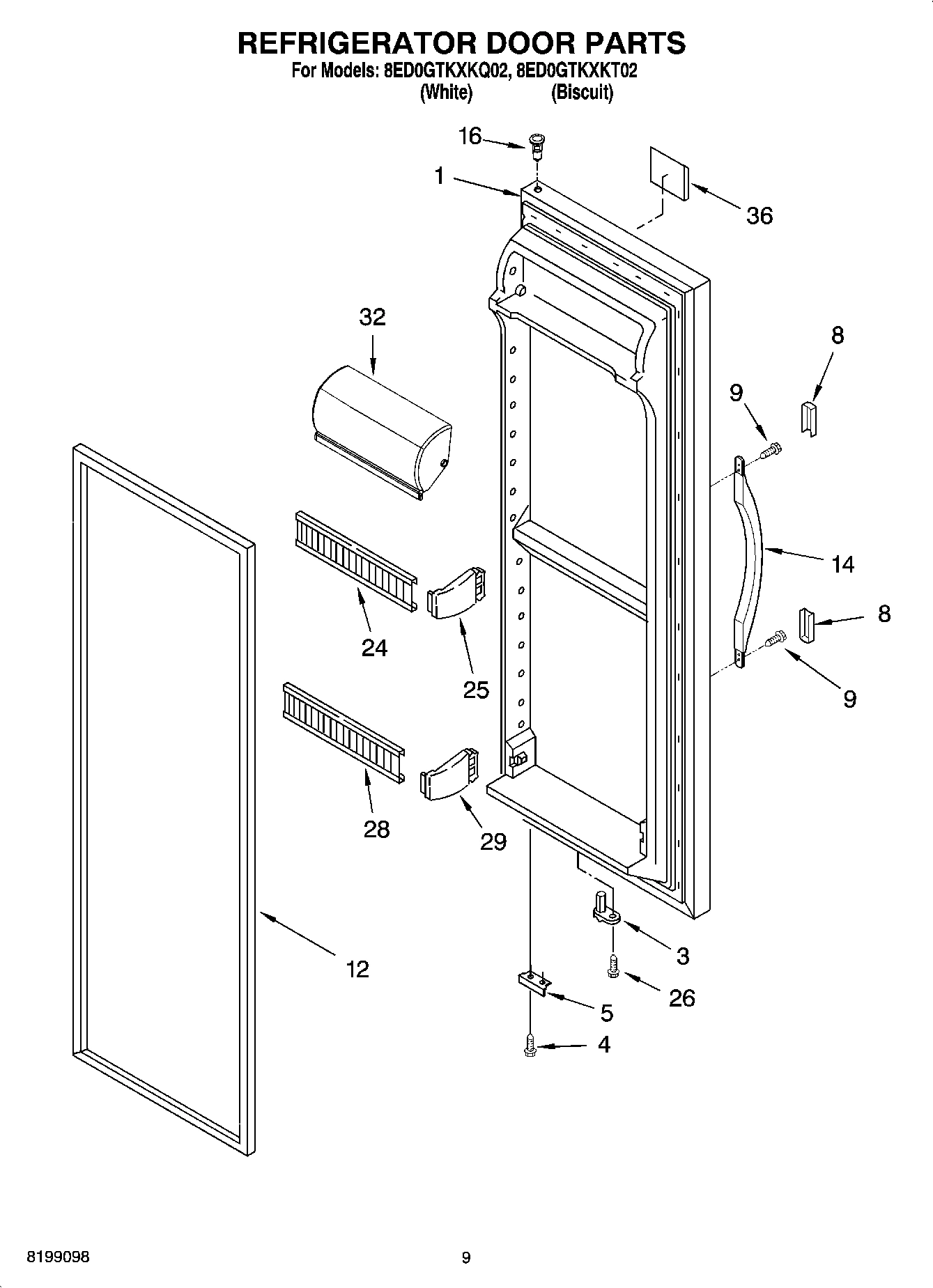 06 - REFRIGERATOR DOOR PARTS