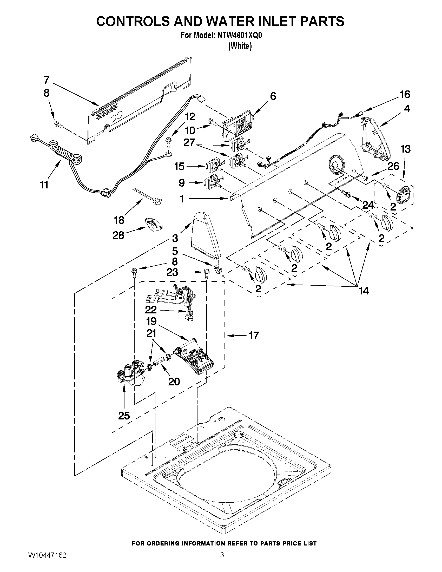 02 - CONTROLS AND WATER INLET PARTS