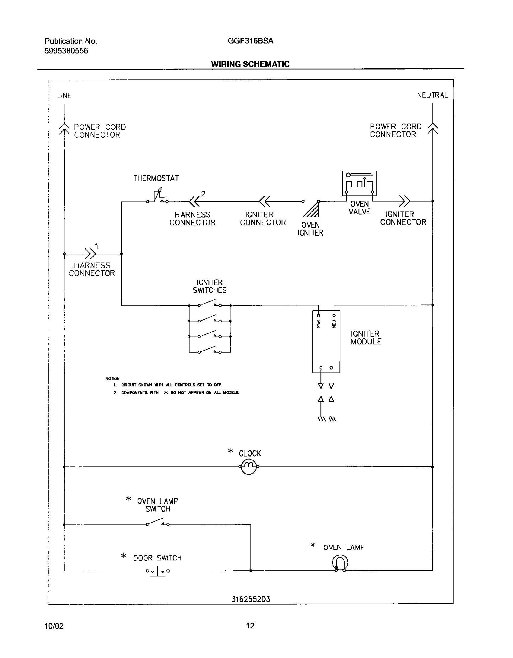 12 - WIRING SCHEMATIC