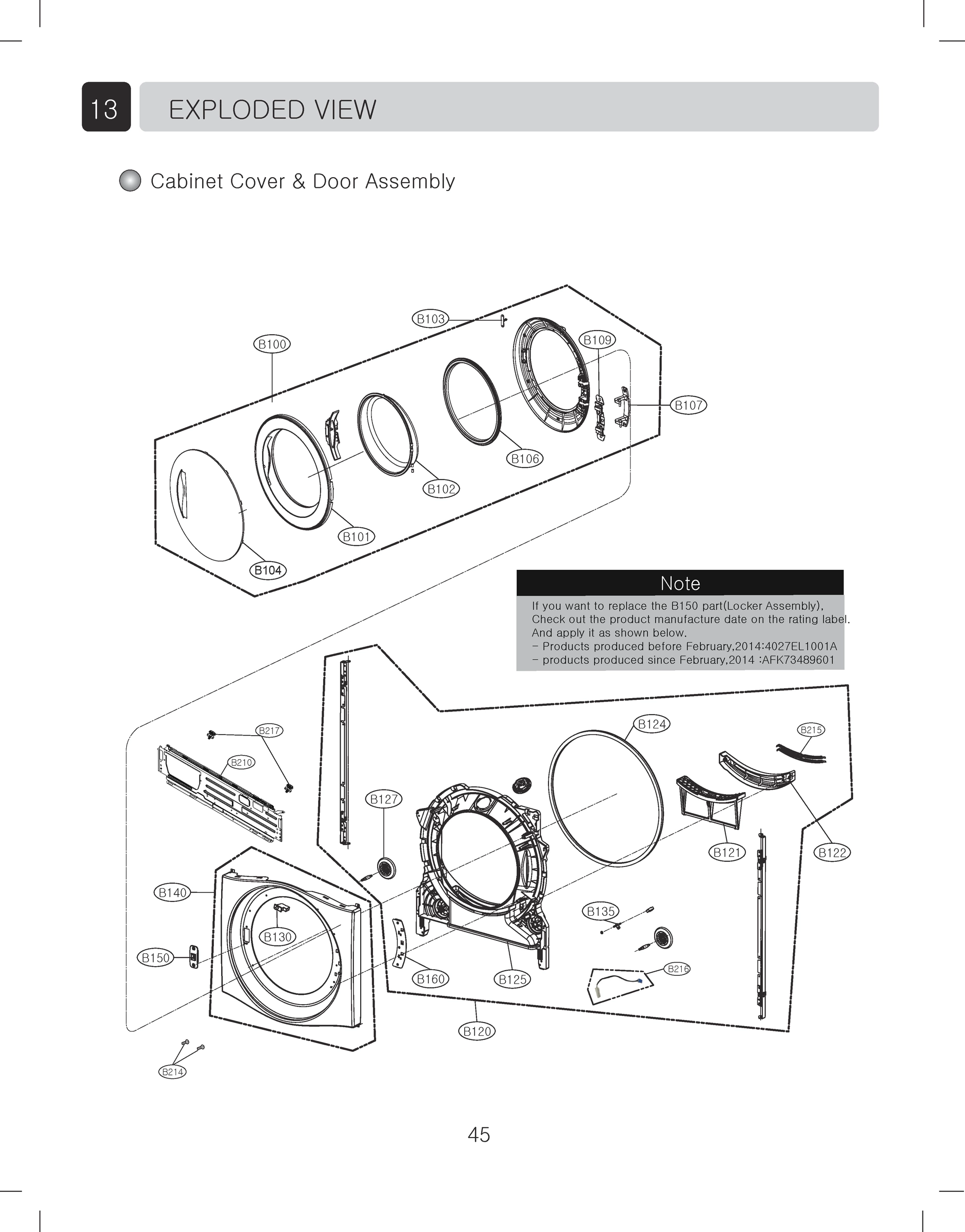 CABINET COVER & DOOR ASSEMBLY