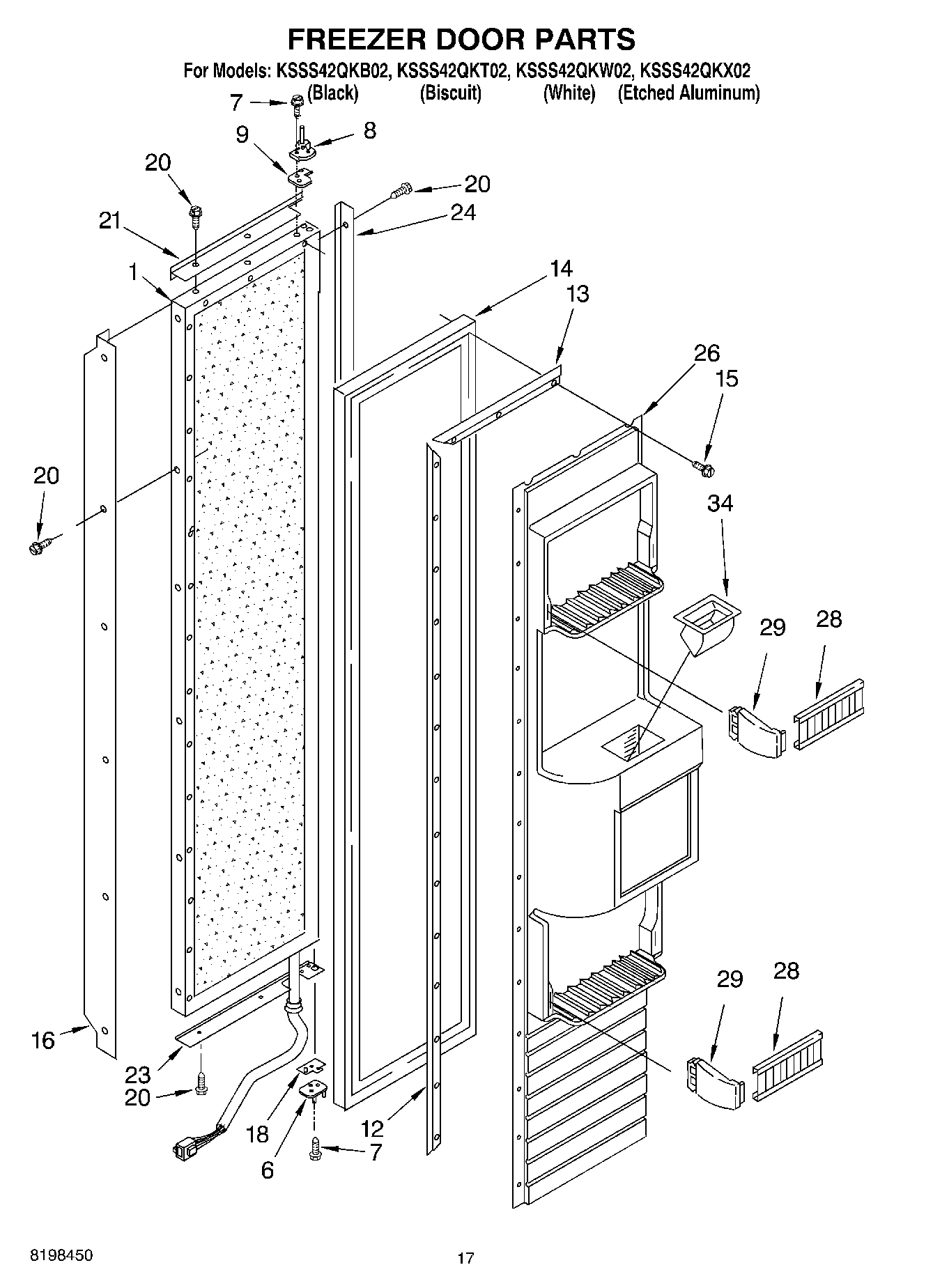 11 - FREEZER DOOR PARTS