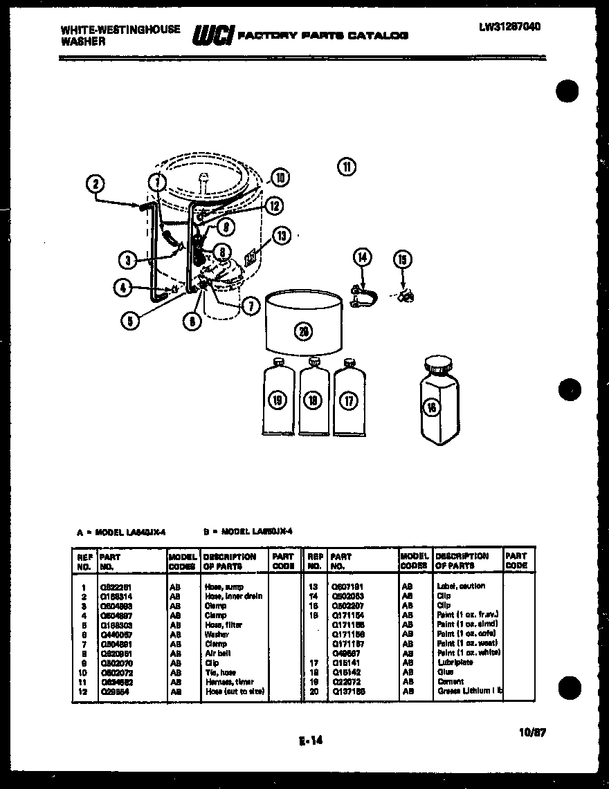 08 - WASHER AND MISCELLANEOUS PARTS