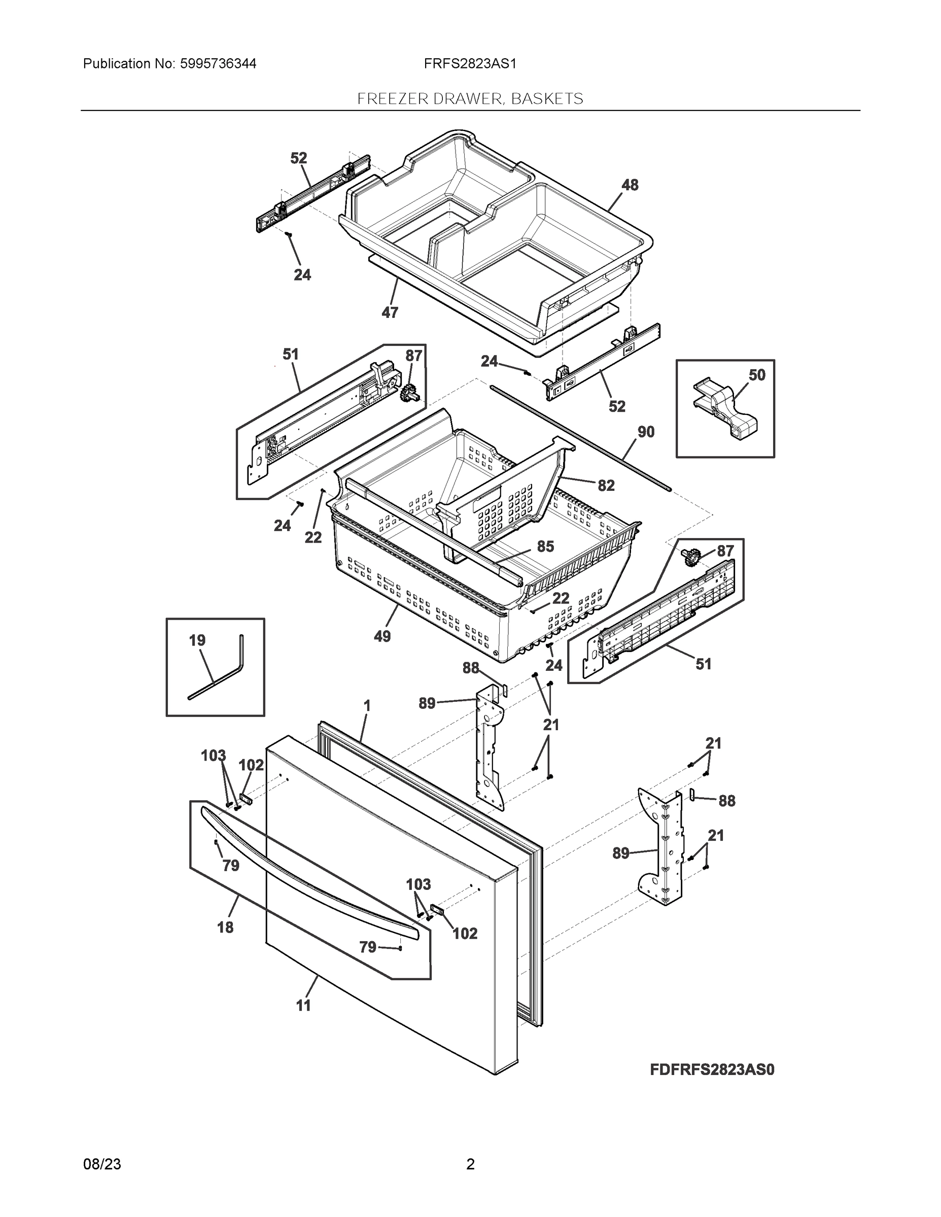 02 - FREEZER DRAWER, BASKETS