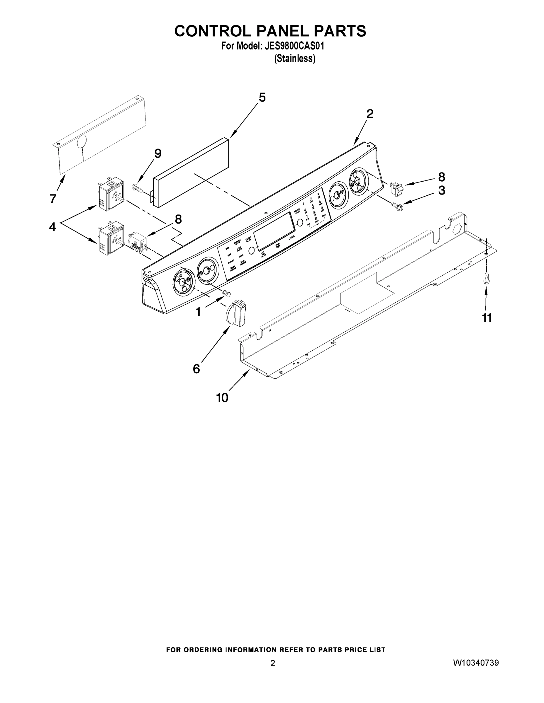 02 - CONTROL PANEL PARTS