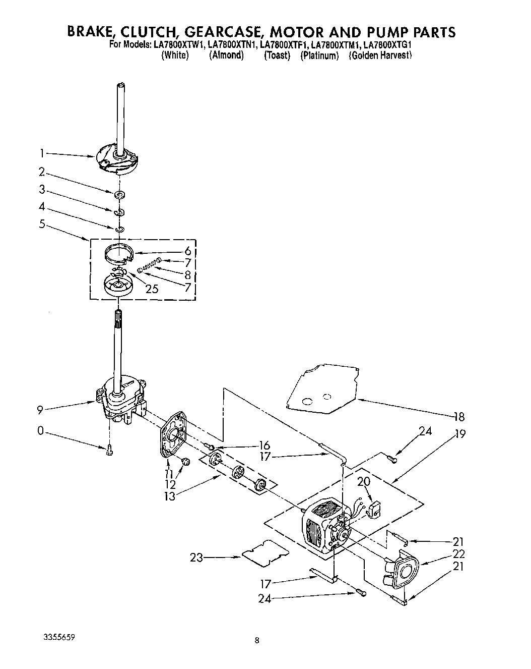 06 - BRAKE, CLUTCH, GEARCASE, MOTOR AND PUMP