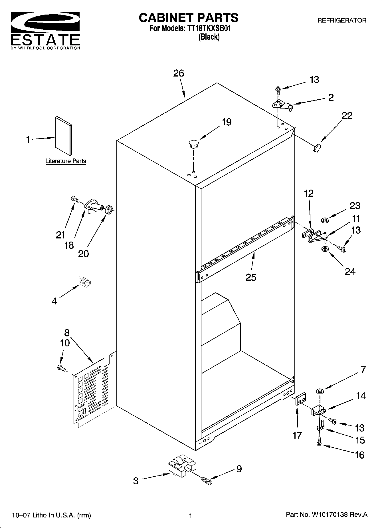 01 - CABINET PARTS