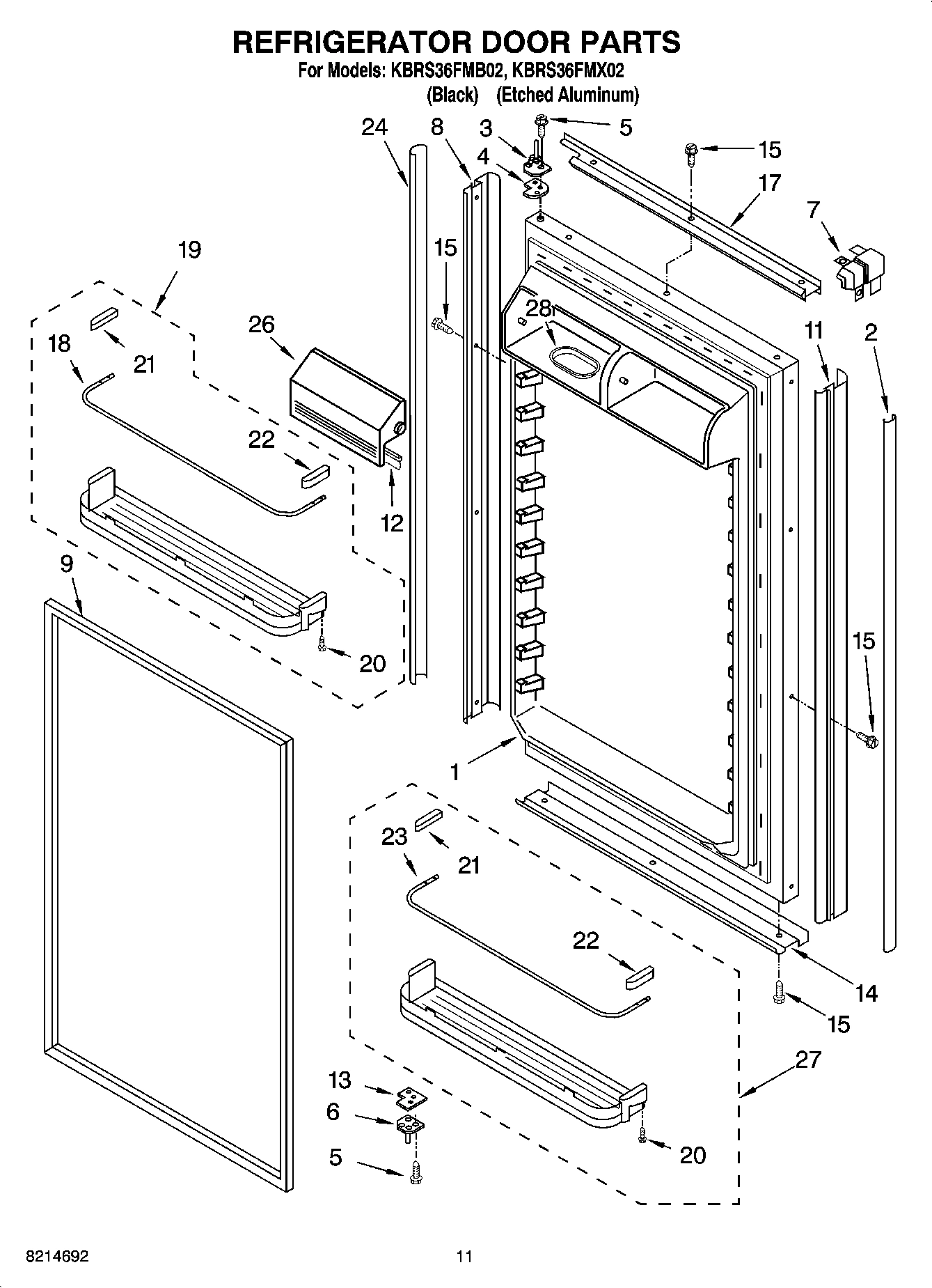 07 - REFRIGERATOR DOOR PARTS