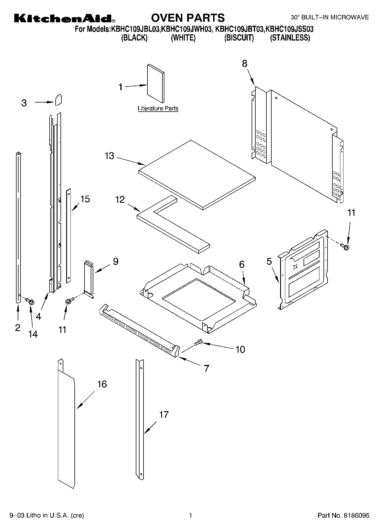 01 - OVEN PARTS