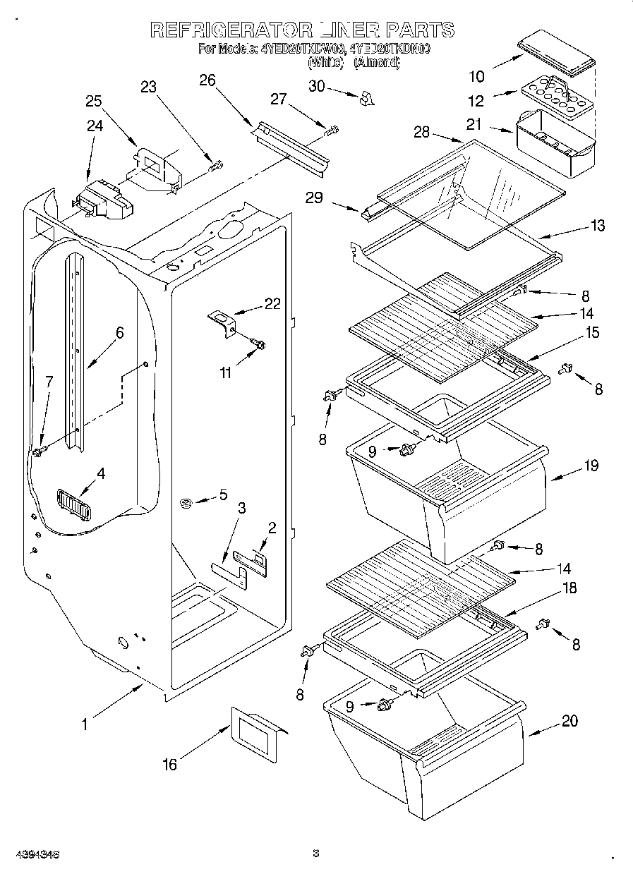 02 - REFRIGERATOR LINER
