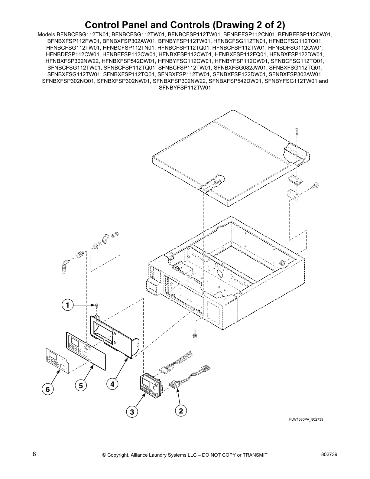 Control Panel and Controls (Drawing 2 of 2)