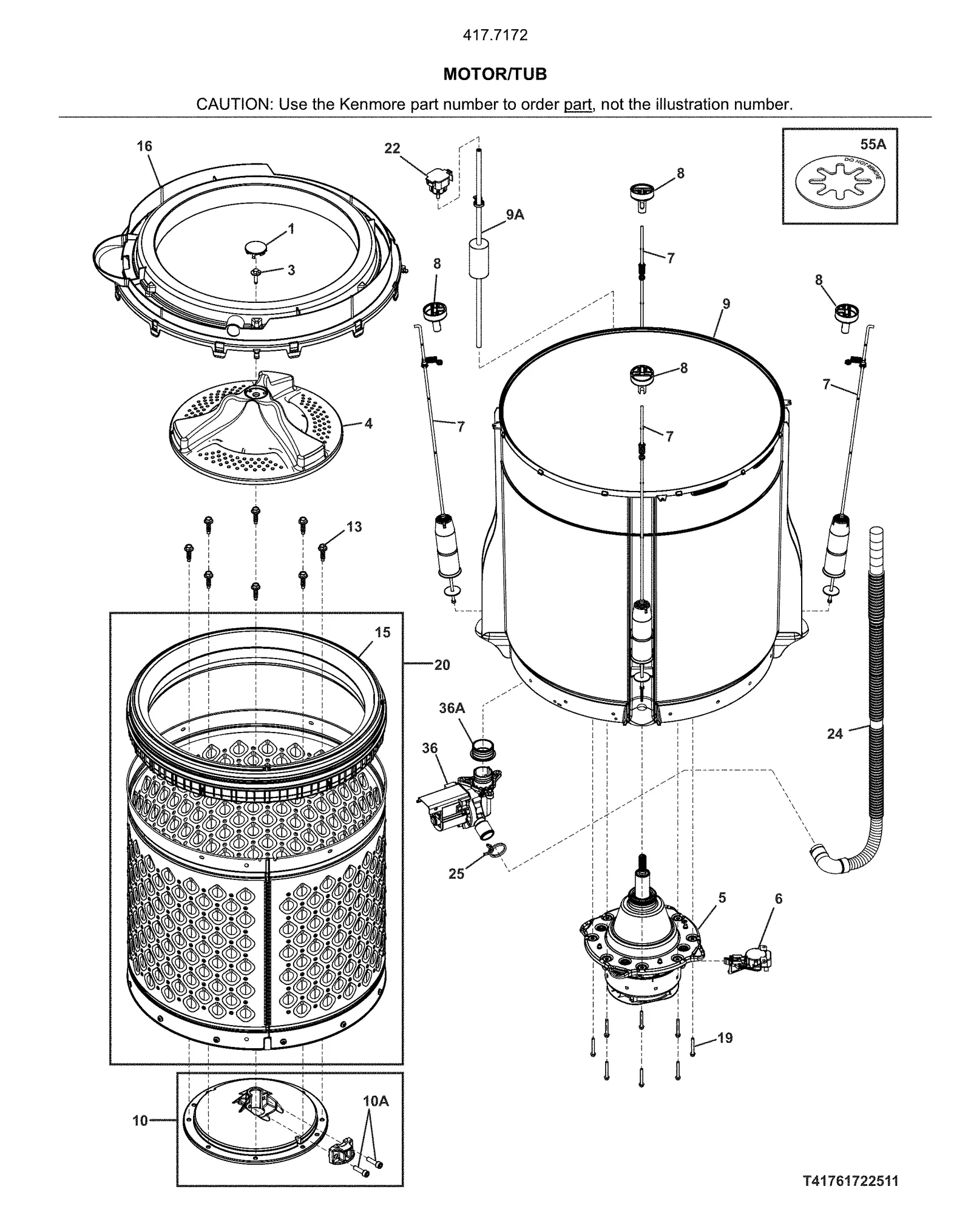 MOTOR/TUB