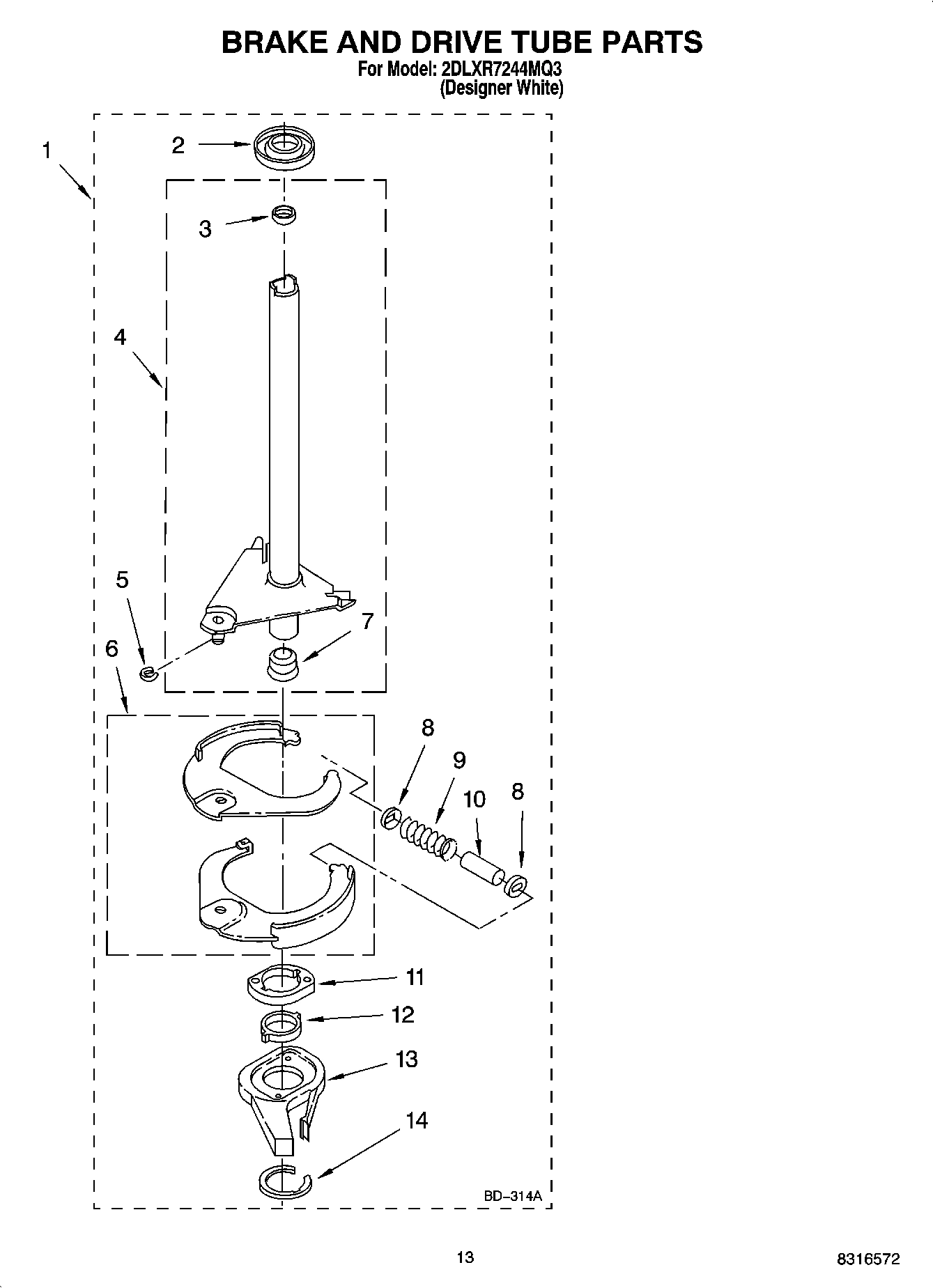 08 - BRAKE AND DRIVE TUBE PARTS