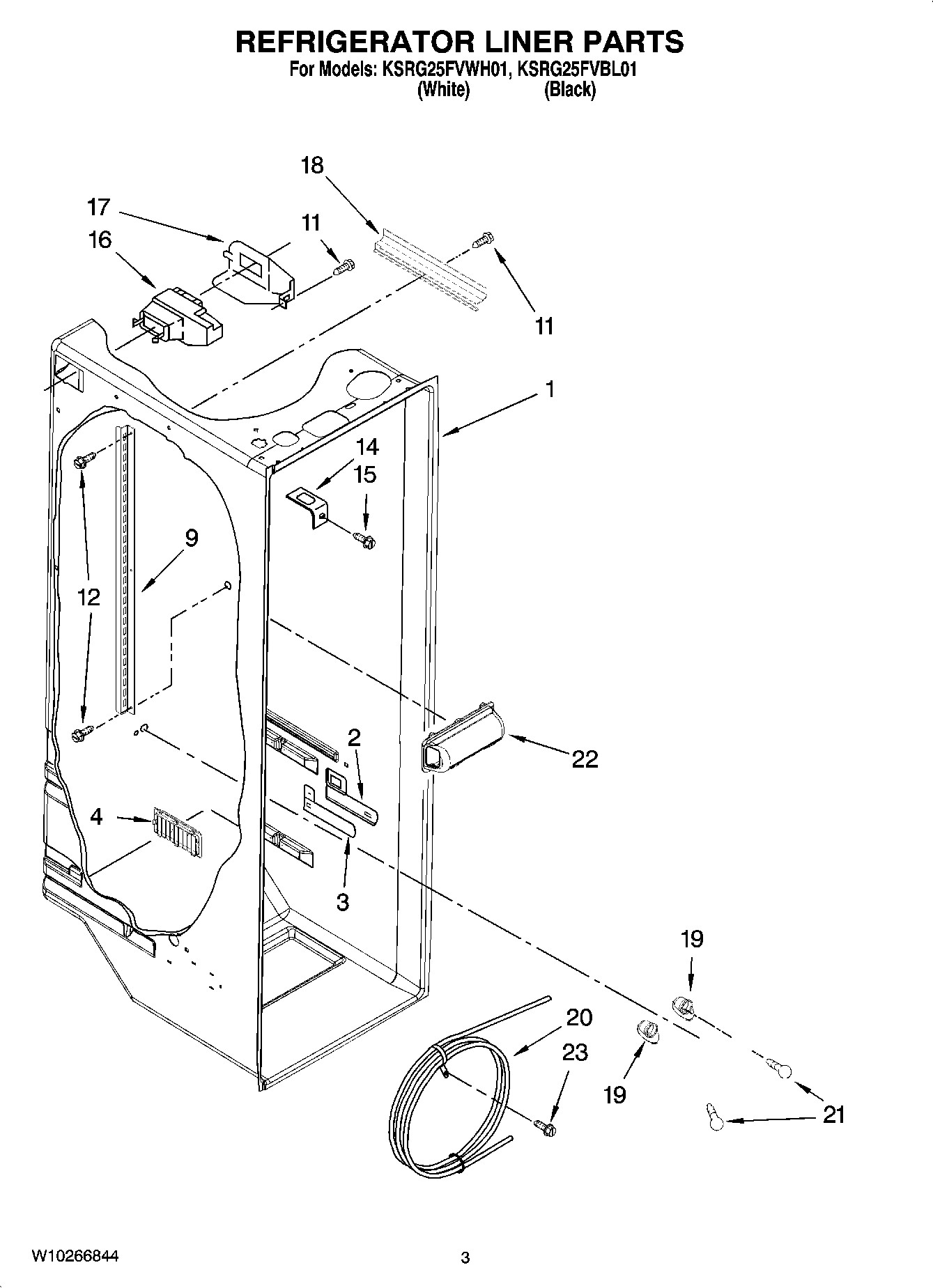 02 - REFRIGERATOR LINER PARTS