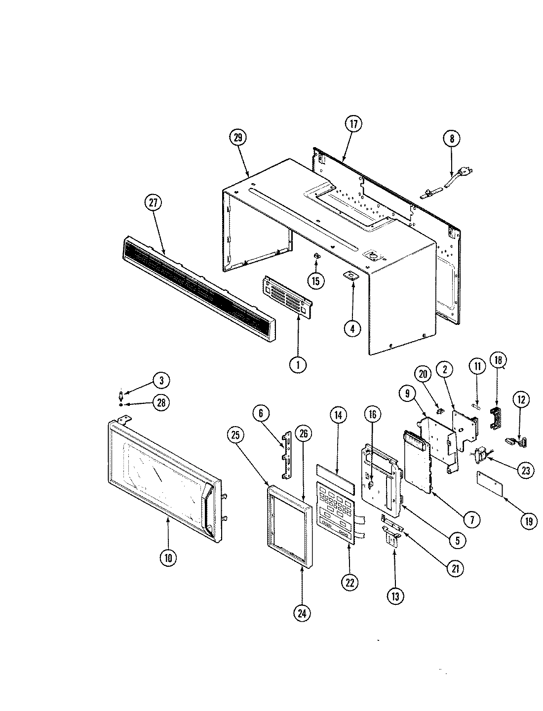 03 - CONTROL PANEL & DOOR (VM11A-8P)