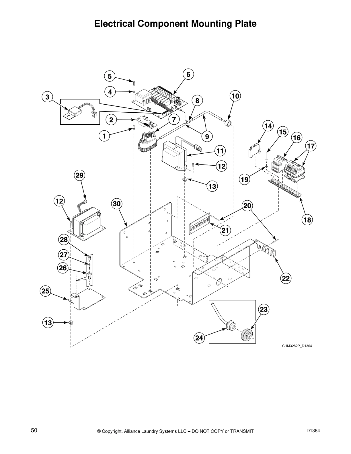Electrical Component Mounting Plate