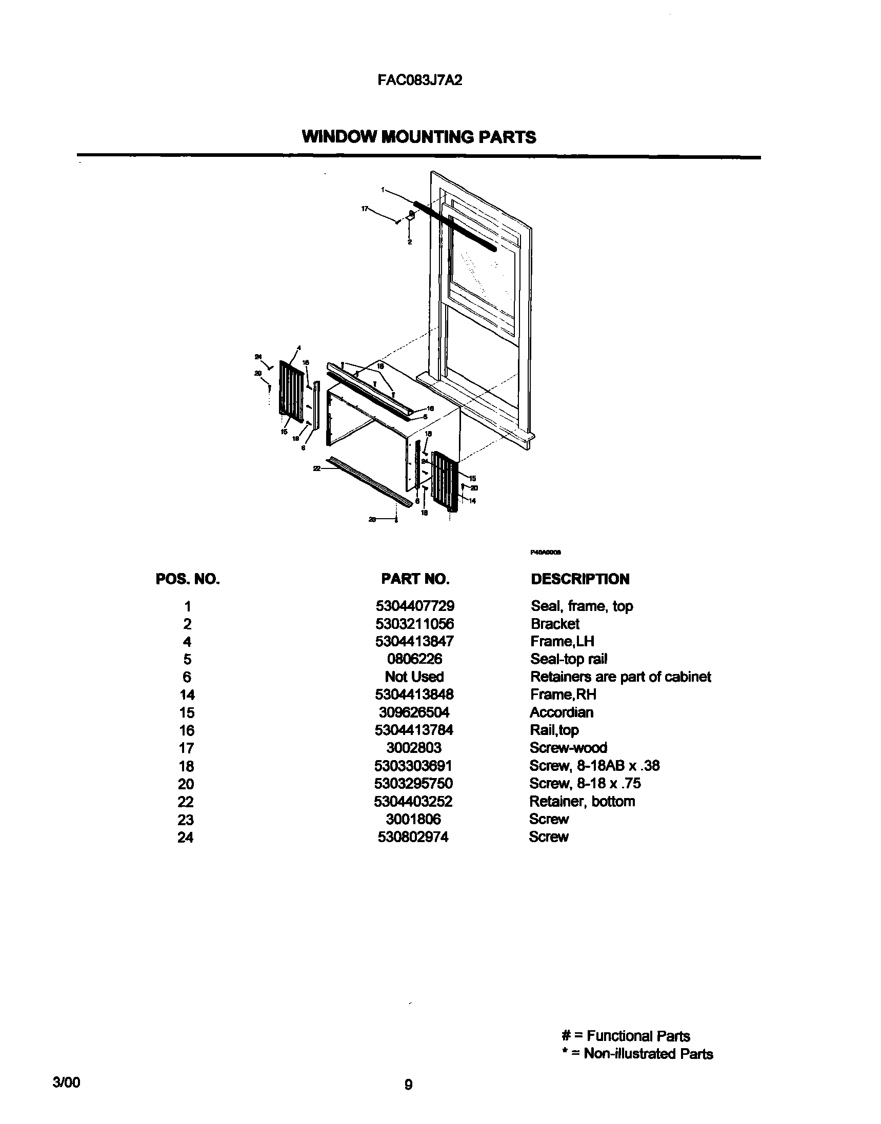 09 - WINDOW MOUNTING PARTS