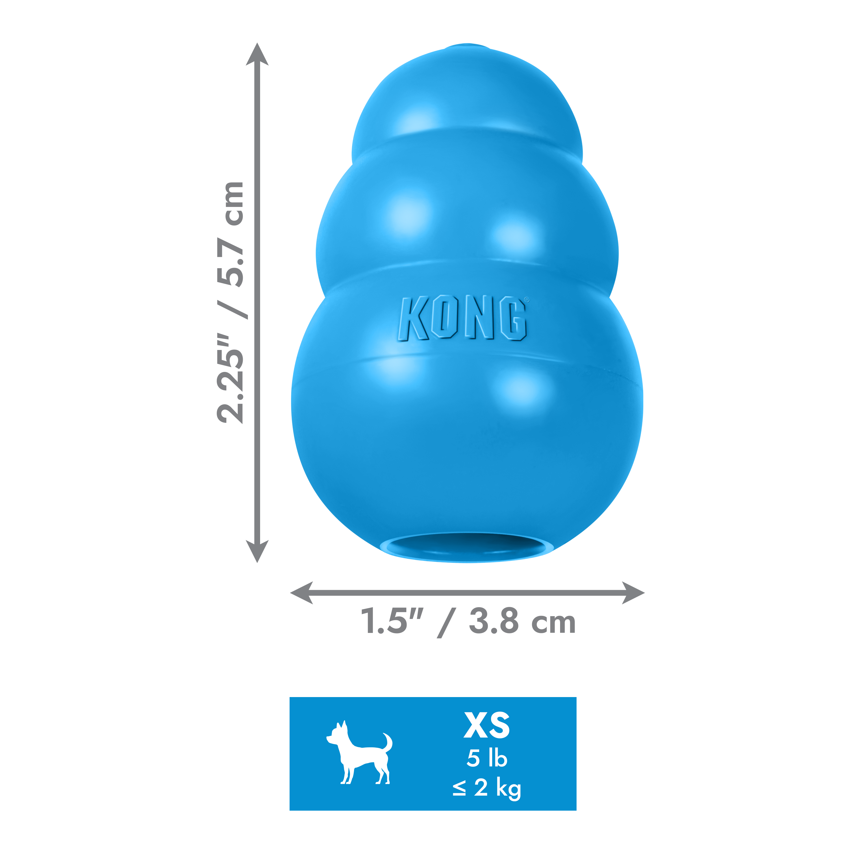 KONG Puppy Blue dimoffpack product image