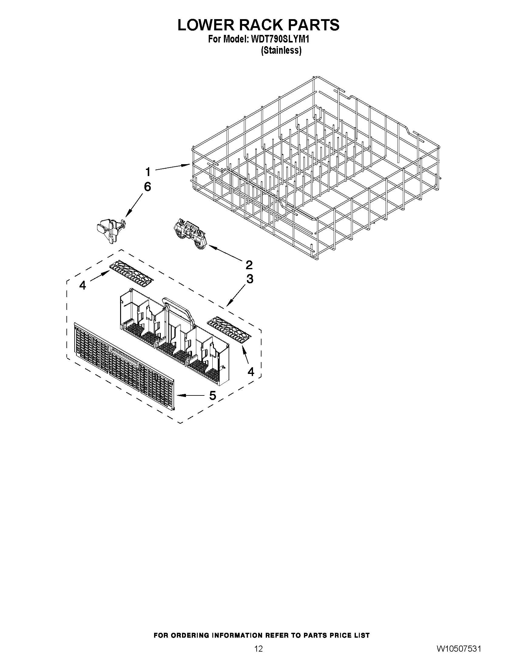 10 - LOWER RACK PARTS