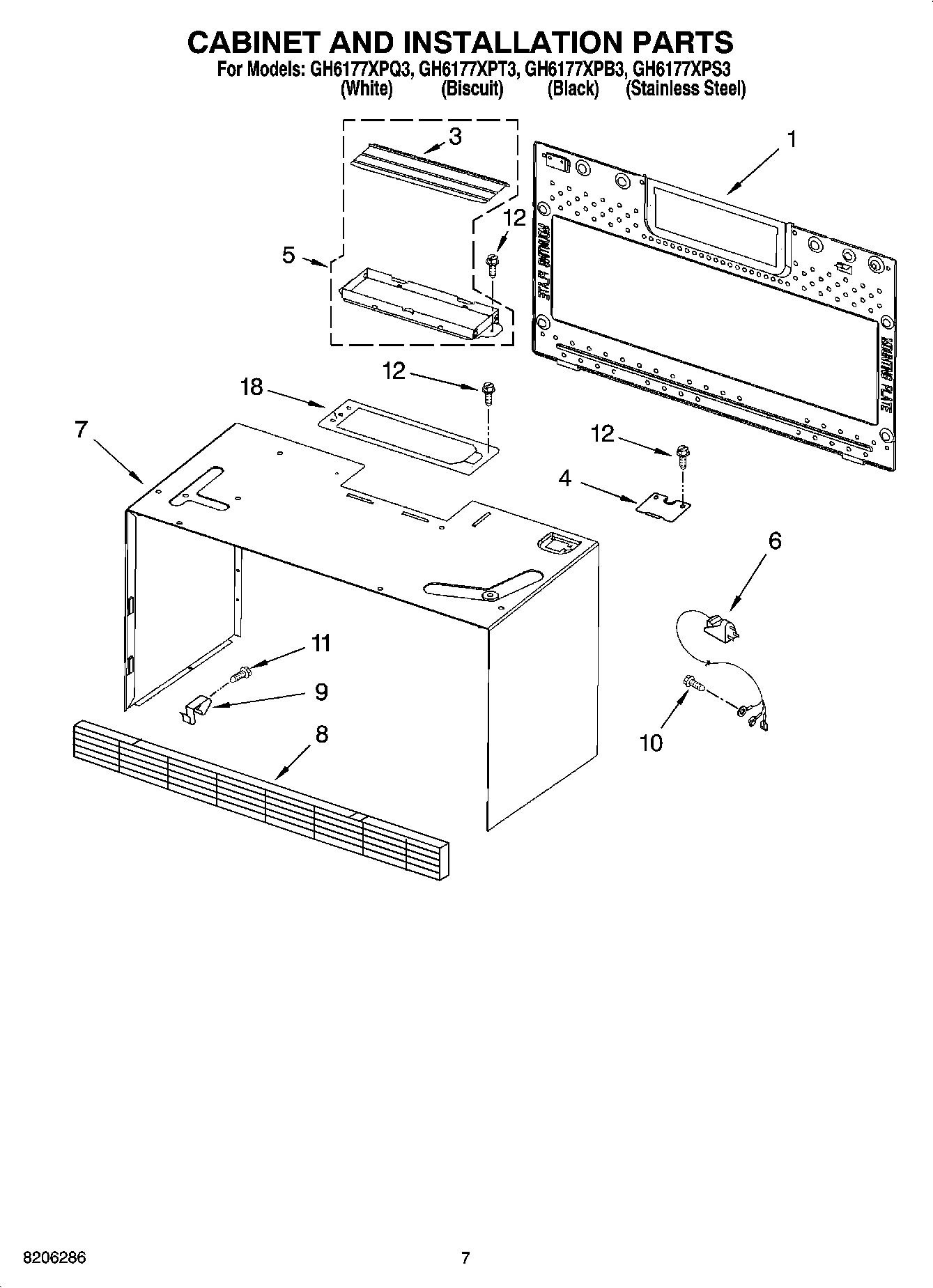 06 - CABINET AND INSTALLATION PARTS