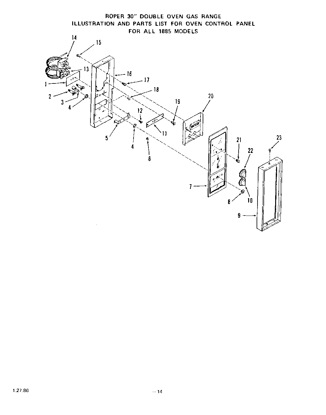 11 - OVEN CONTROL PANEL