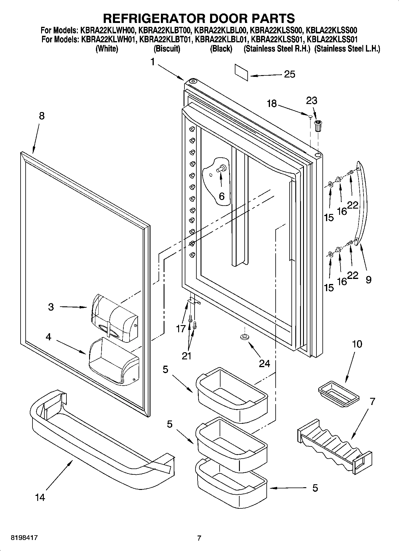 05 - REFRIGERATOR DOOR PARTS