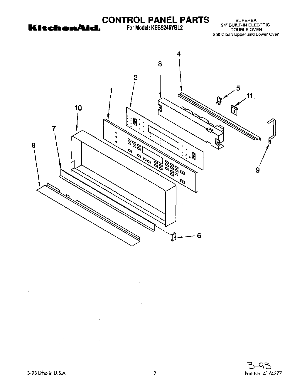 01 - CONTROL PANEL, LIT/OPTIONAL