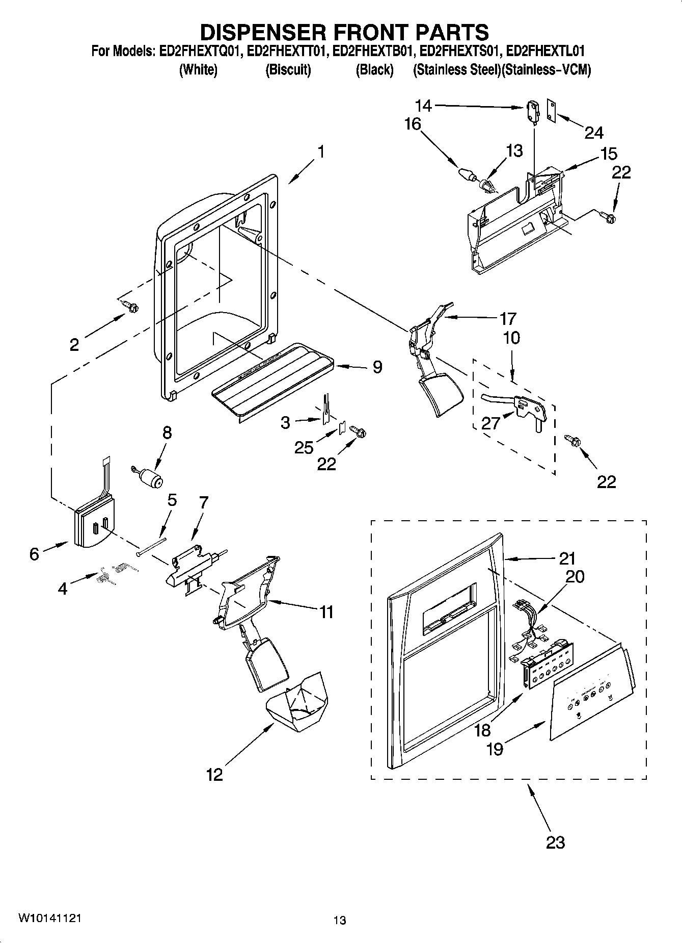 08 - DISPENSER FRONT PARTS
