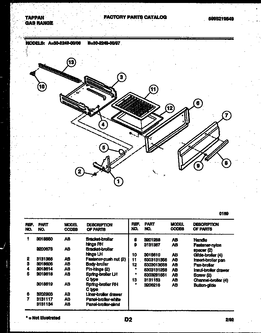 04 - BROILER DRAWER PARTS