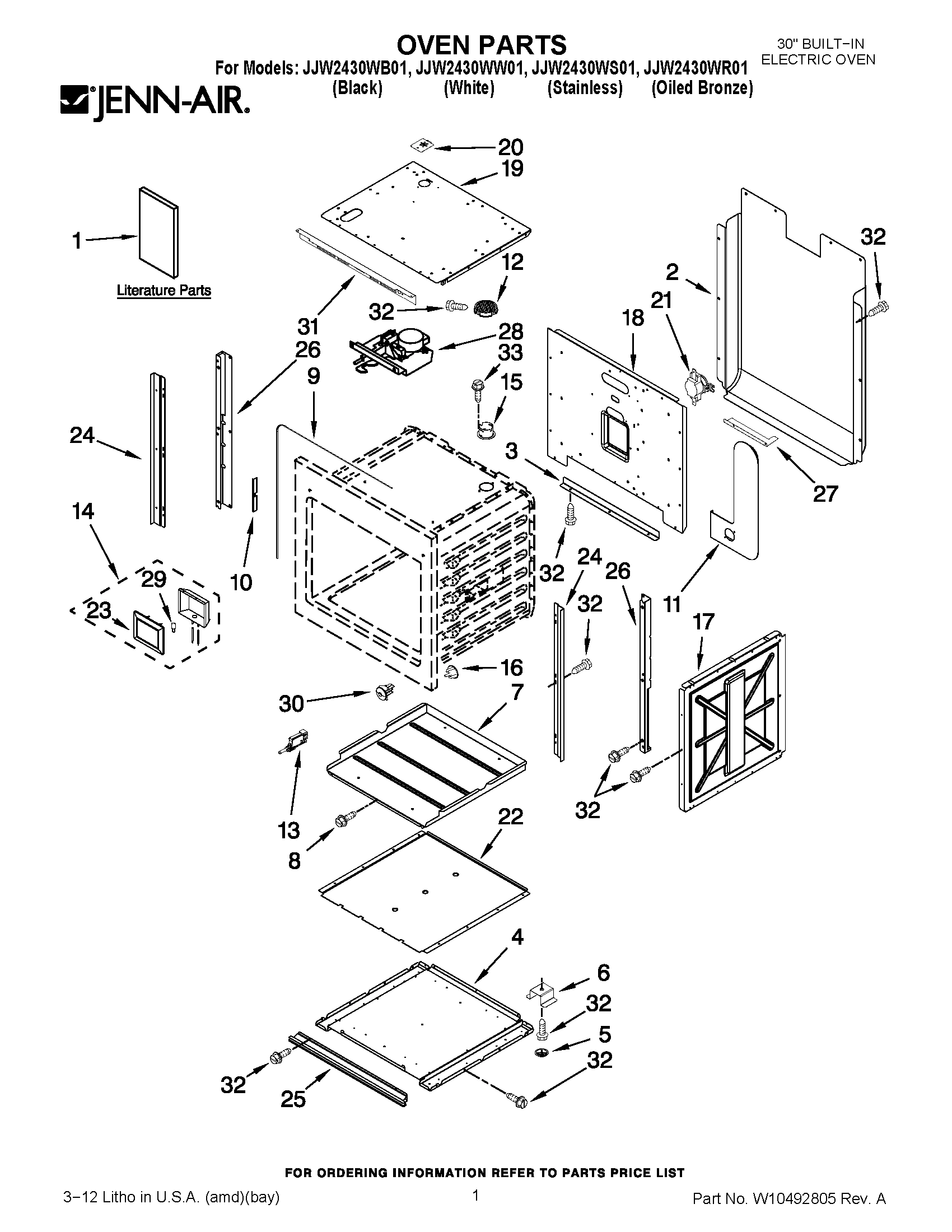 01 - OVEN PARTS