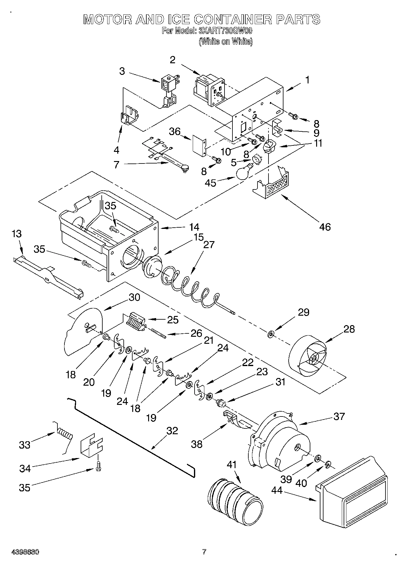 04 - MOTOR AND ICE CONTAINER