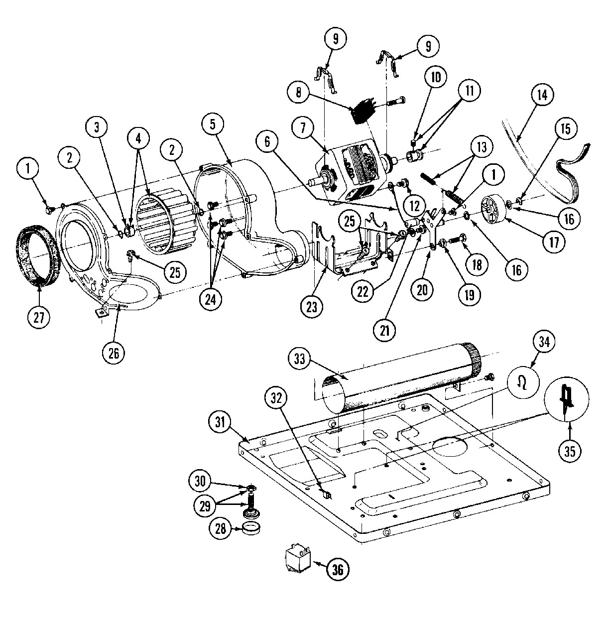 06 - MOTOR DRIVE\BLOWER\BASE FRAME