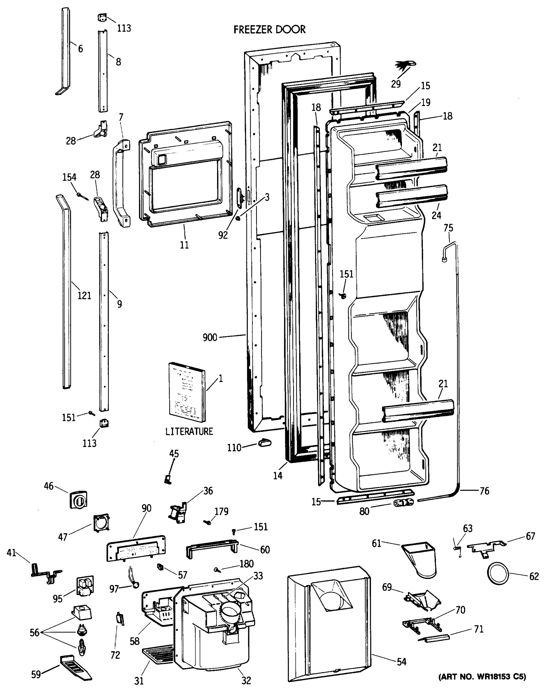FREEZER DOOR