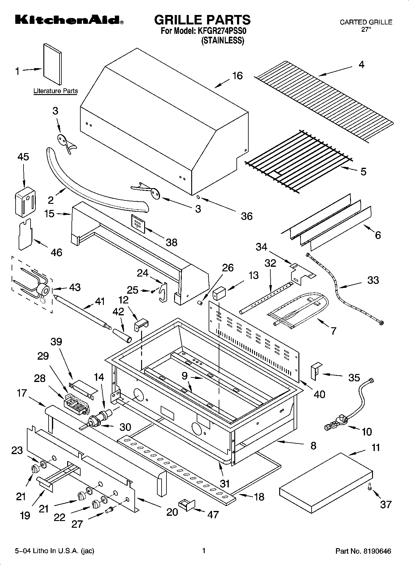 01 - GRILLE PARTS