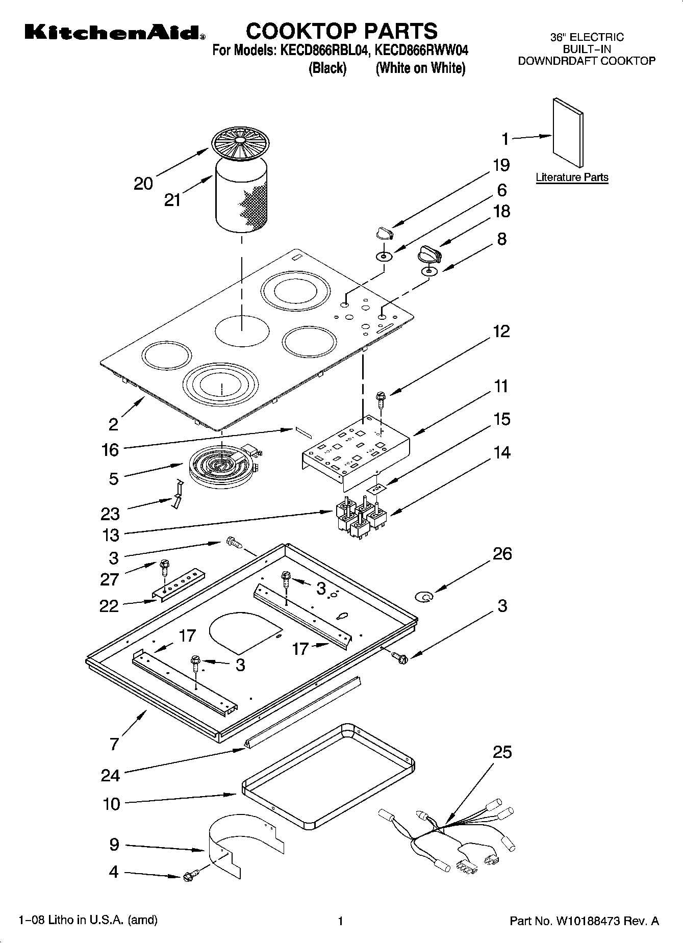 01 - COOKTOP PARTS