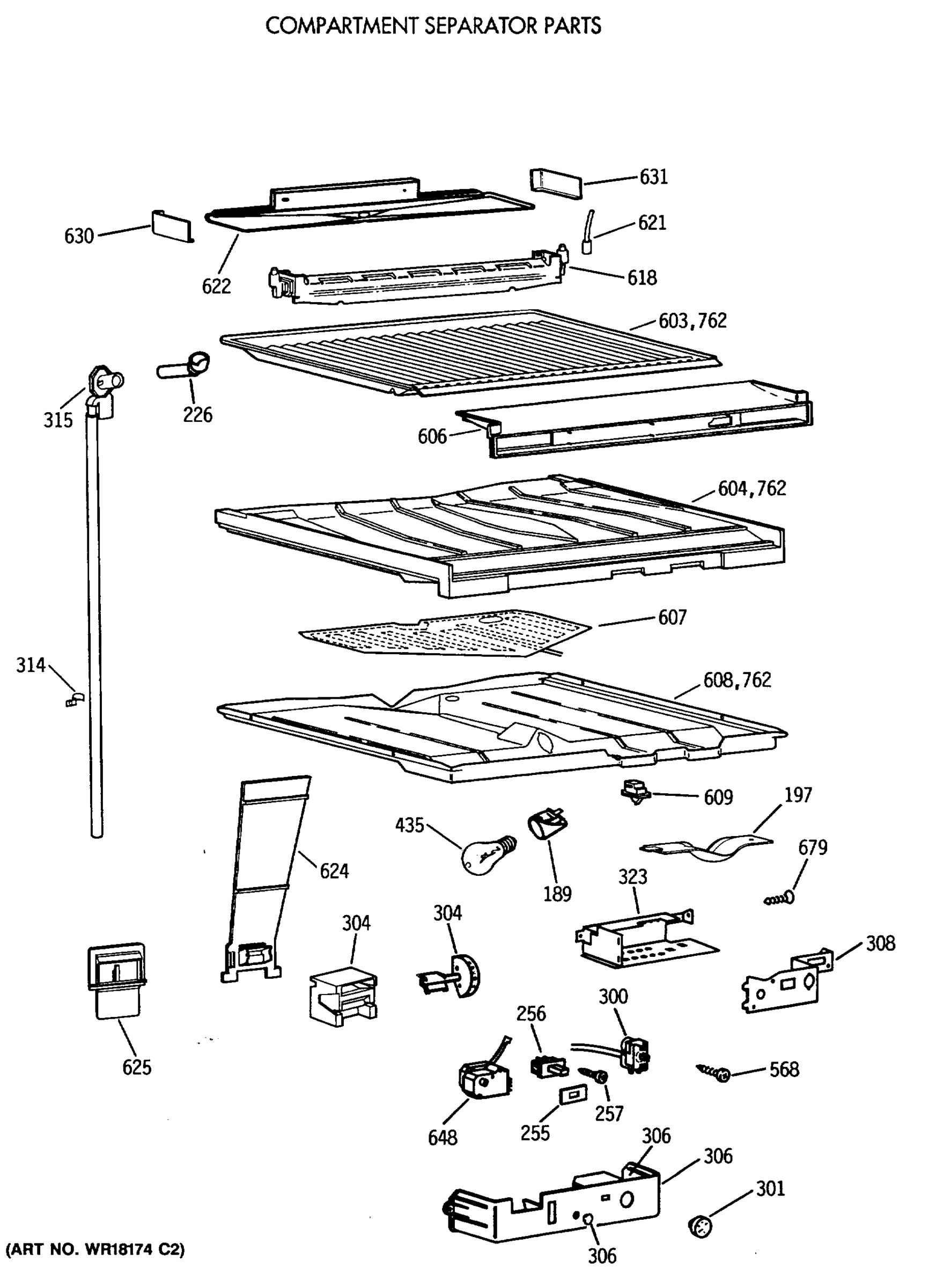 COMPARTMENT SEPARATOR PARTS