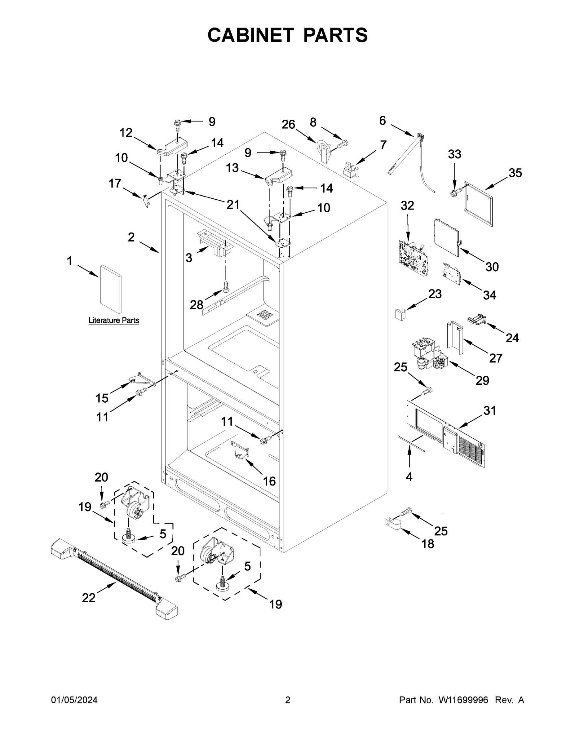 02 - CABINET PARTS