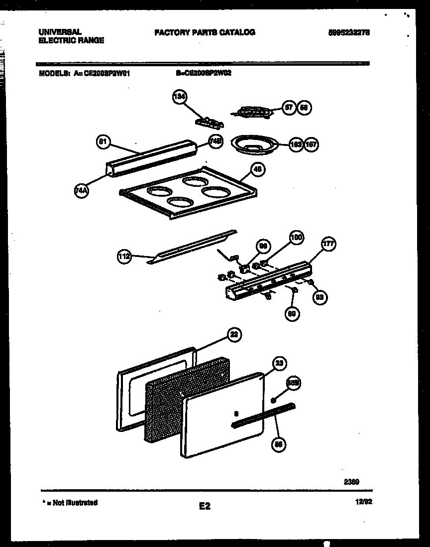02 - COOKTOP AND DOOR PARTS
