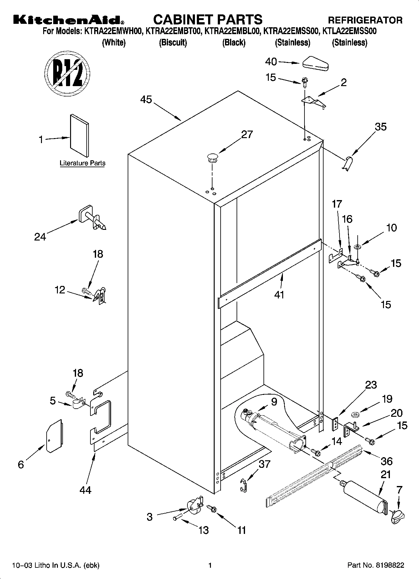 01 - CABINET PARTS