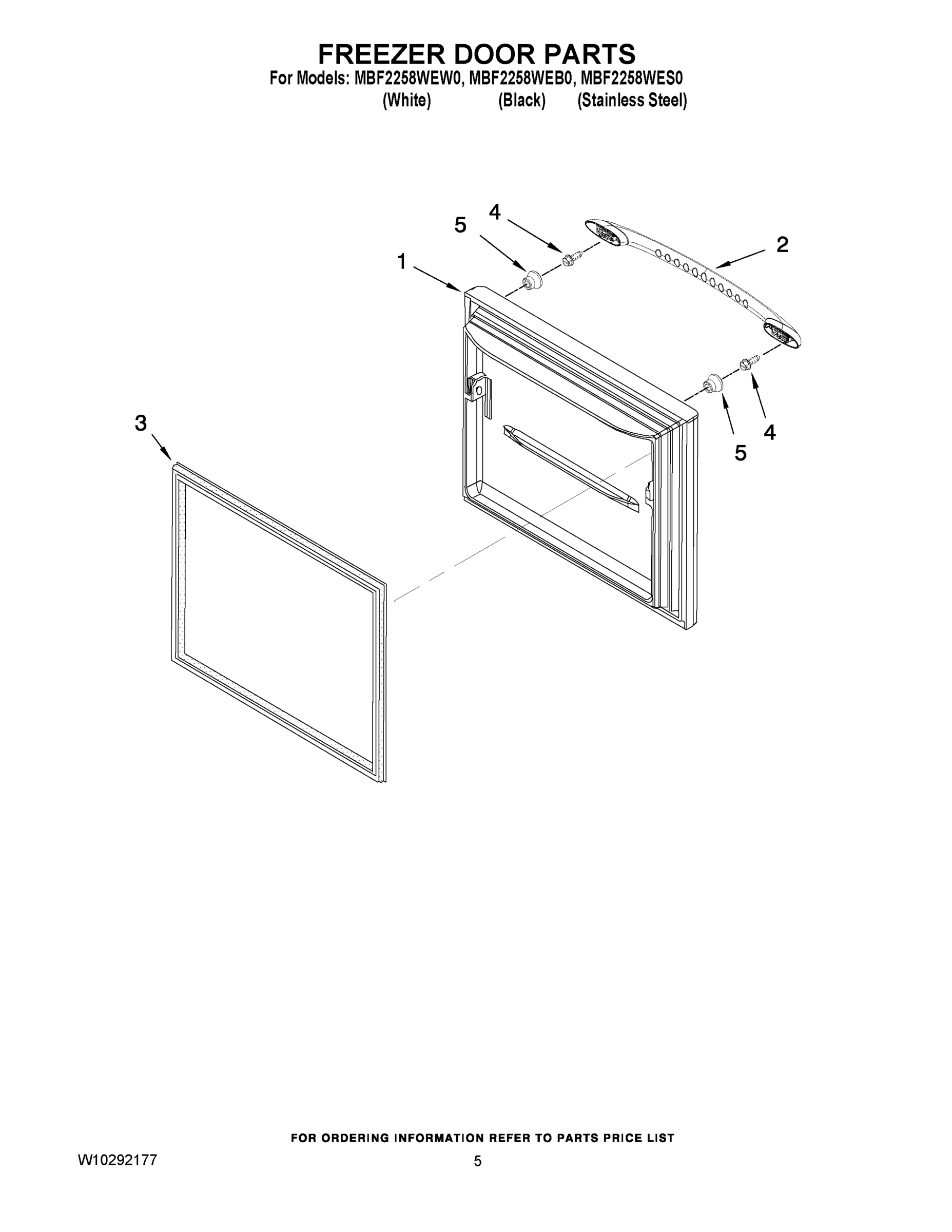 03 - FREEZER DOOR PARTS