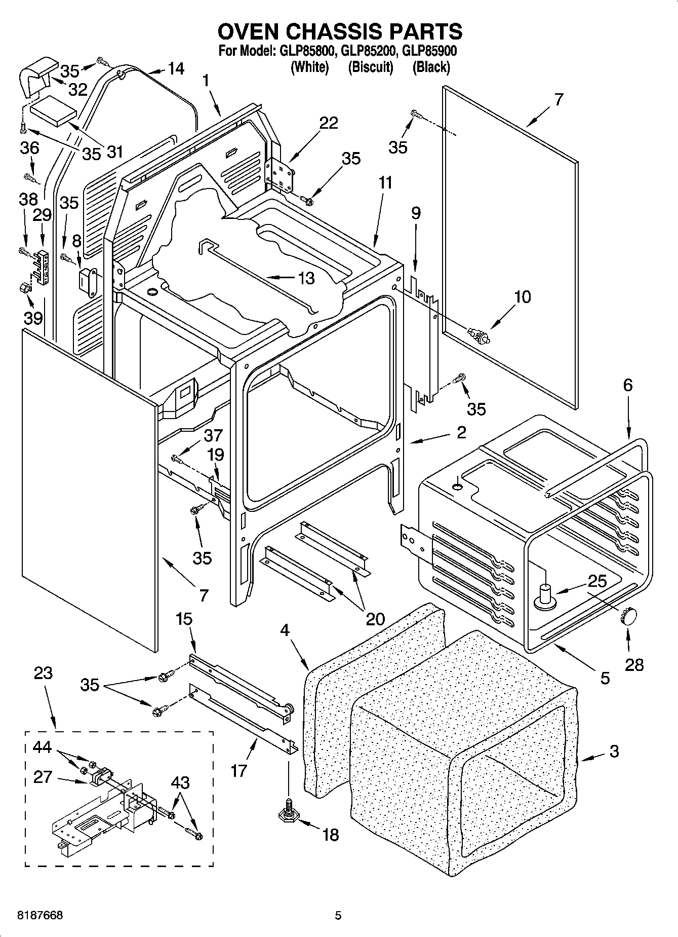 04 - OVEN CHASSIS PARTS