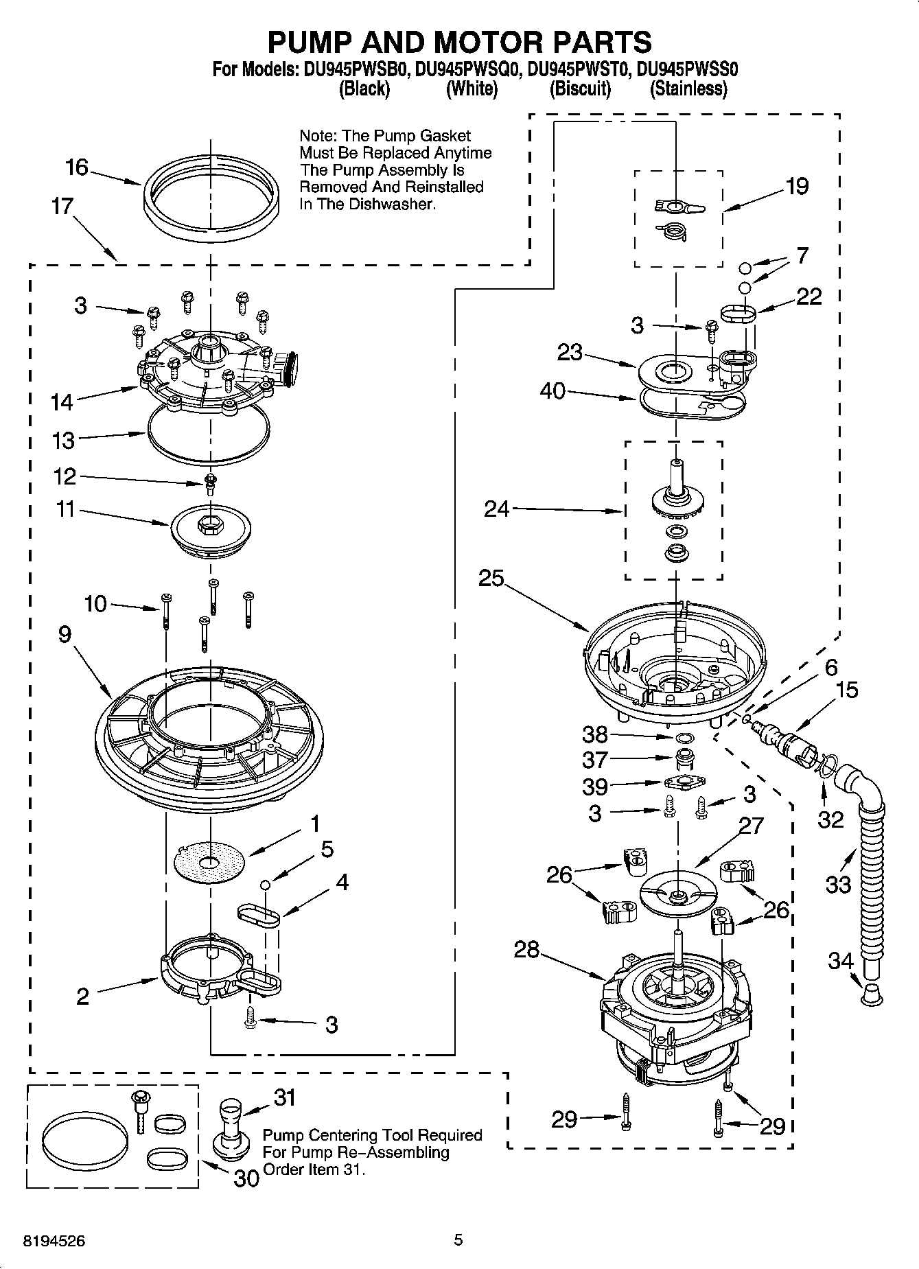 04 - PUMP AND MOTOR PARTS