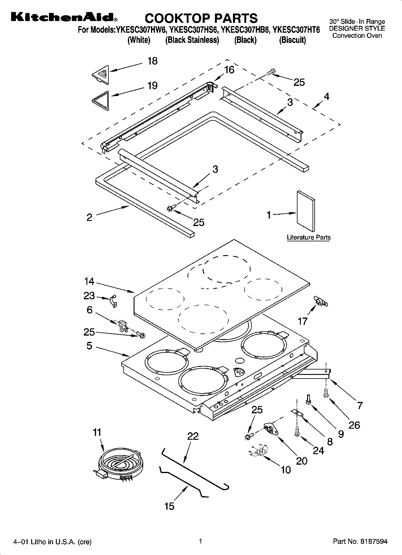 01 - COOKTOP PARTS