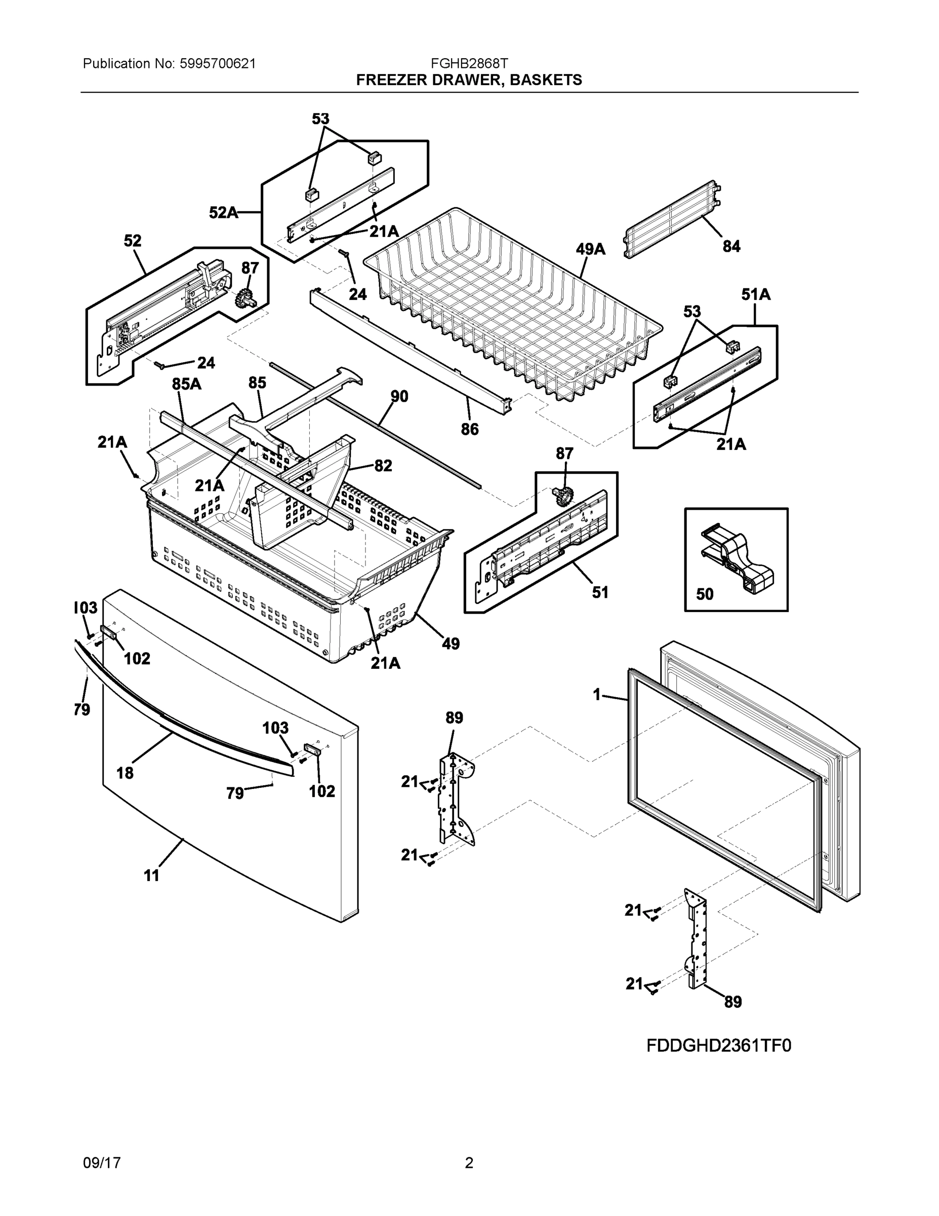 02 - FREEZER DRAWER, BASKETS
