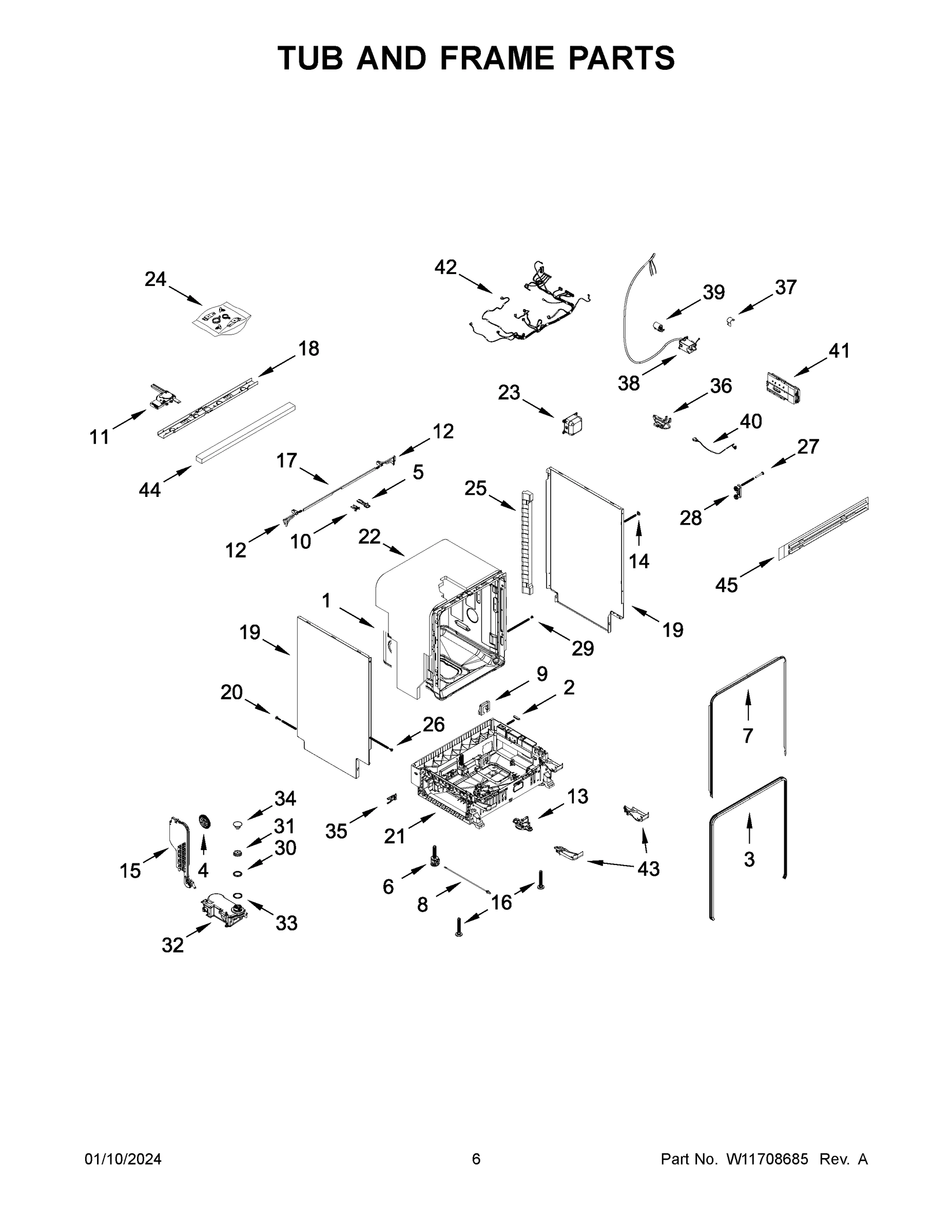 04 - TUB AND FRAME PARTS