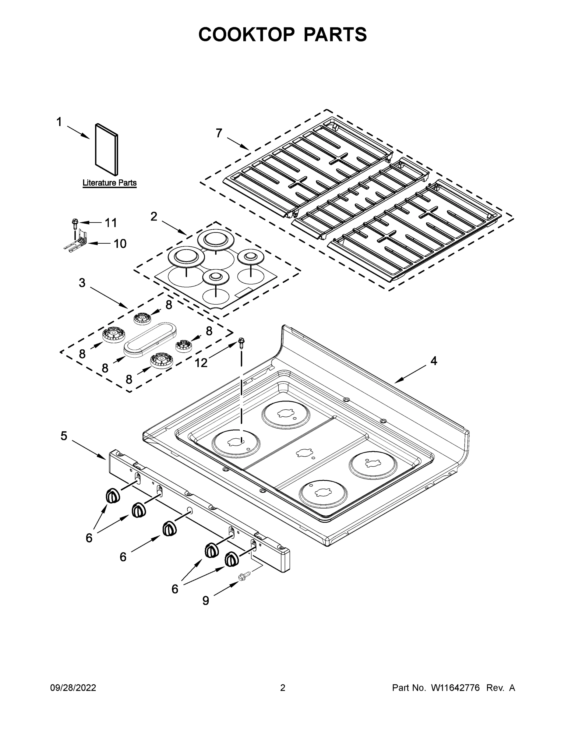 02 - COOKTOP PARTS
