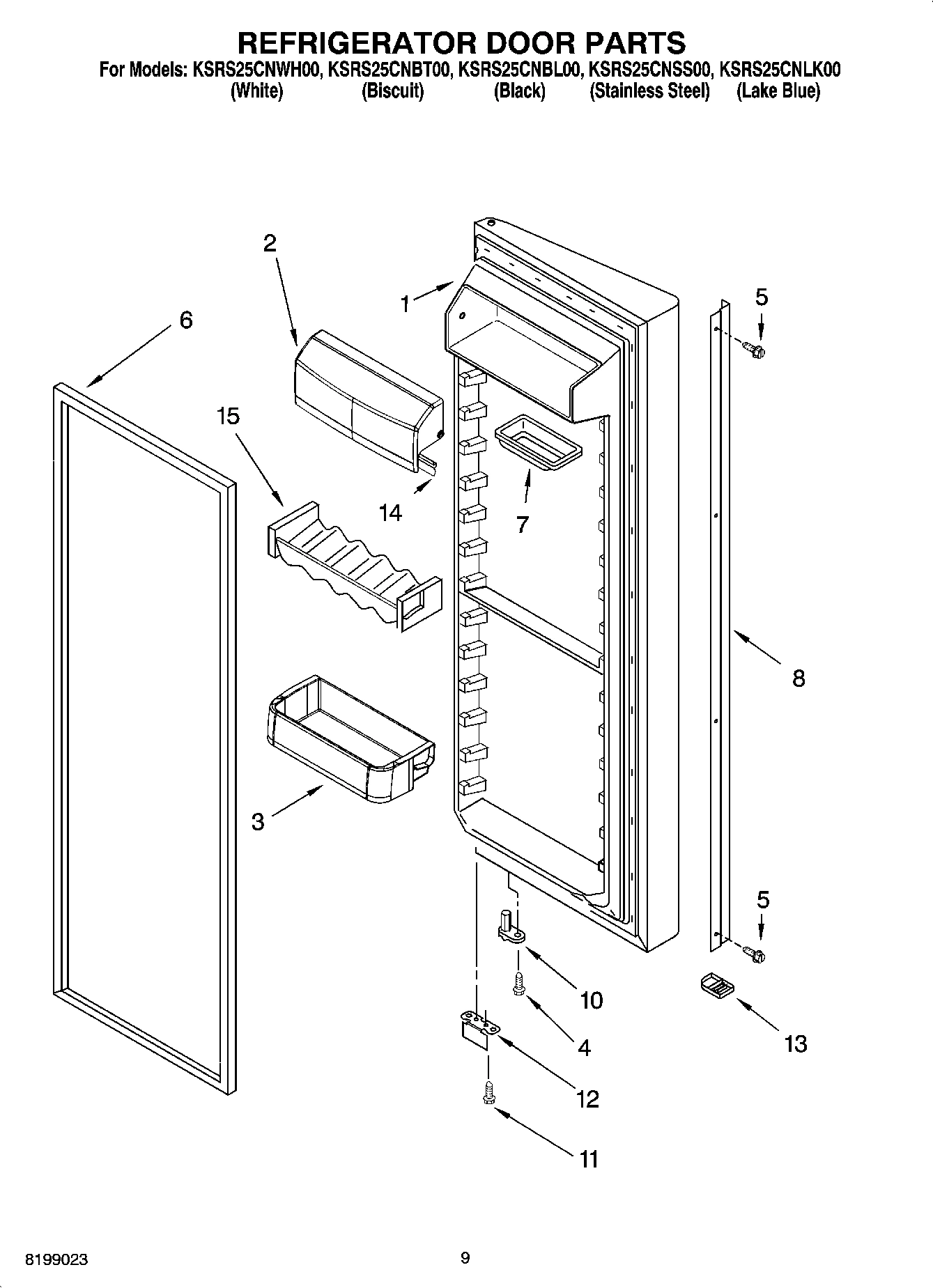 06 - REFRIGERATOR DOOR PARTS