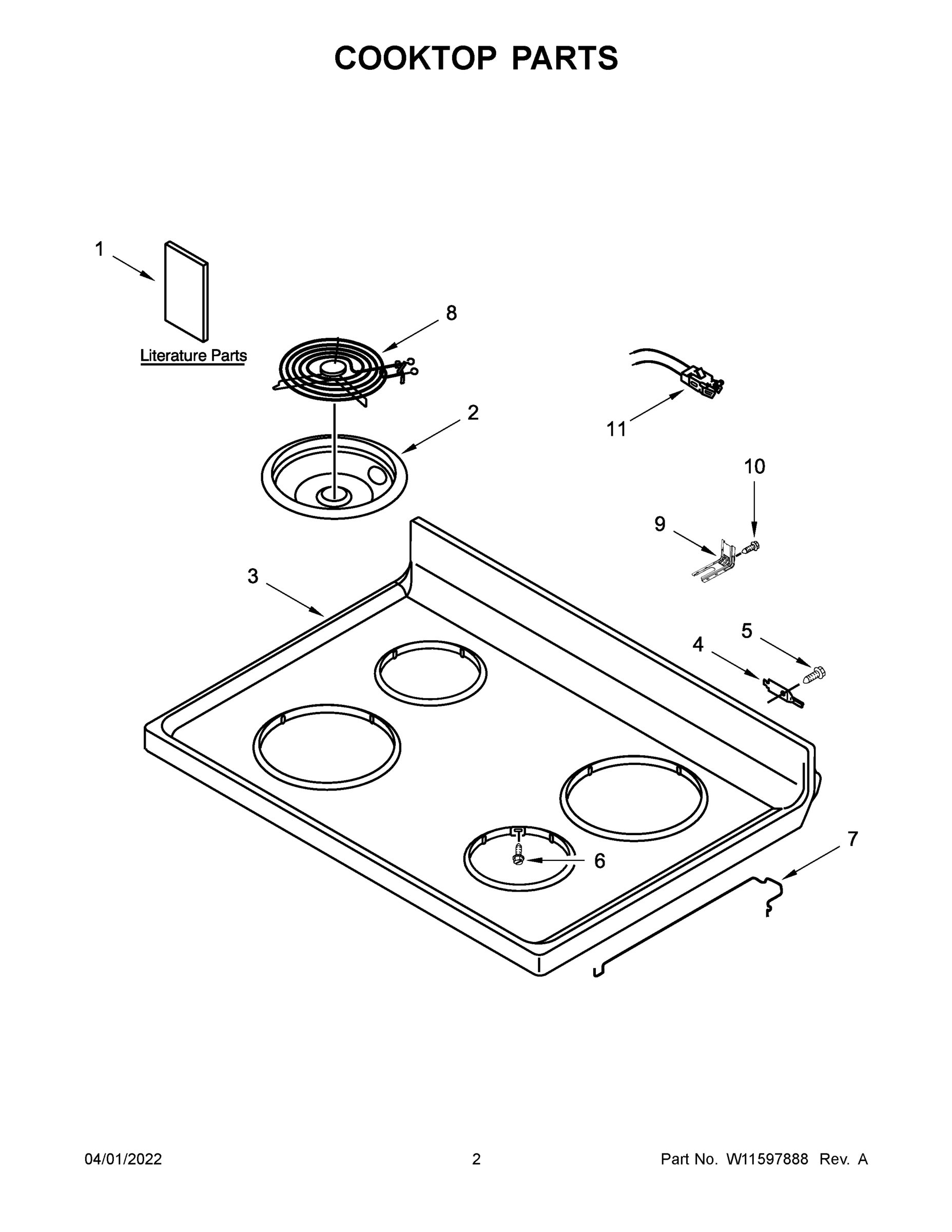 02 - COOKTOP PARTS